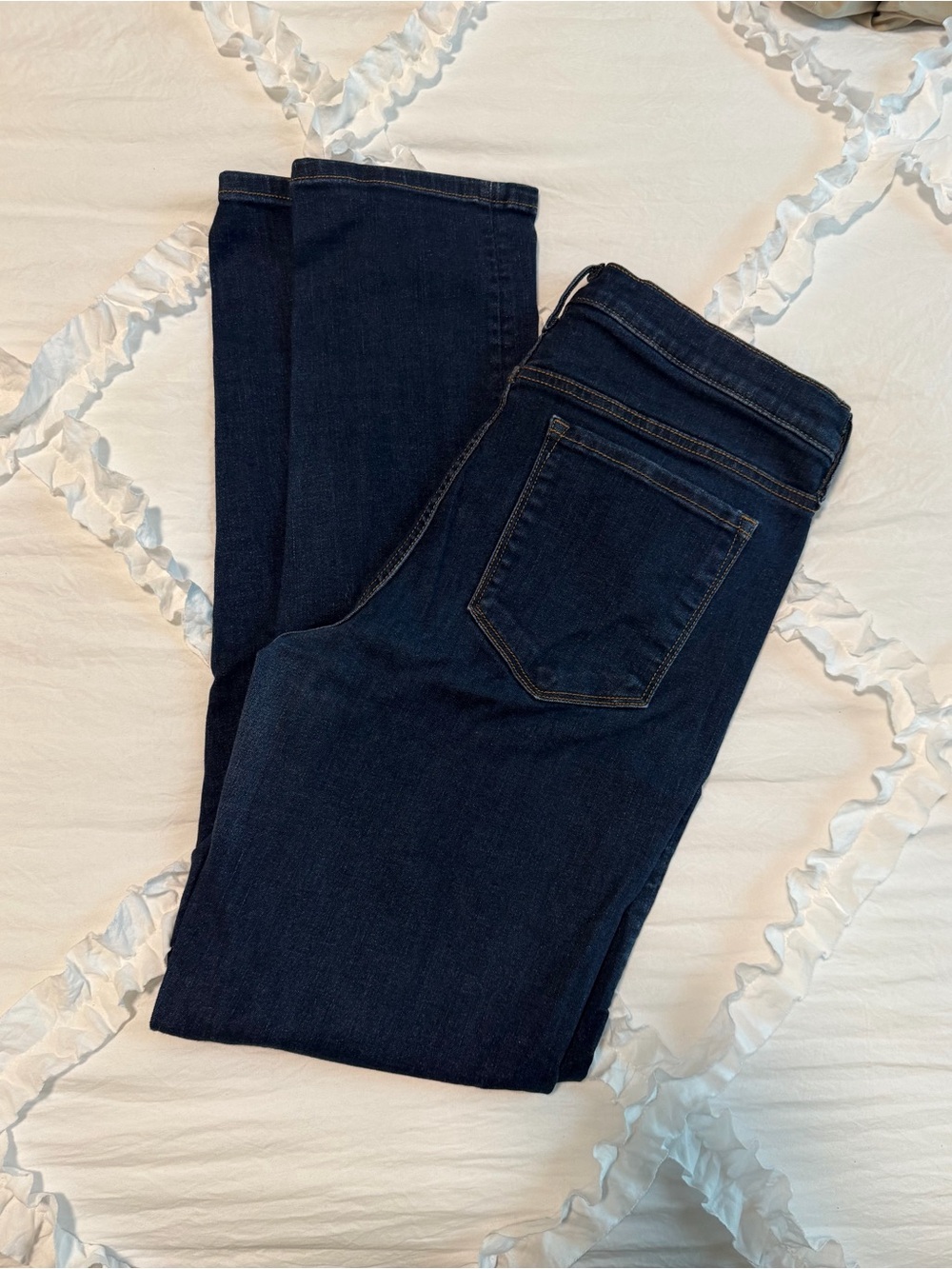 Banana Republic High Rise Waist Dark Wasb Skinny Jeans 31